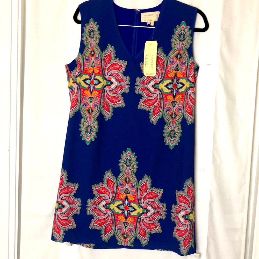 Nicole Miller Atelier sleeveless dress L NWT!